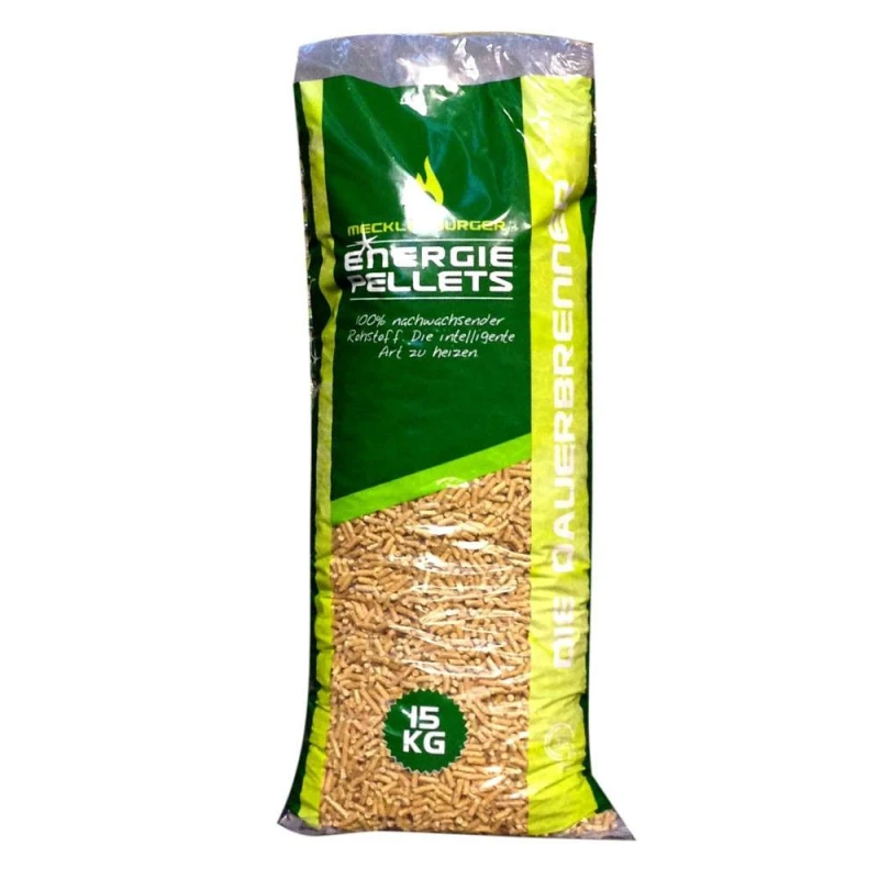 Mecklenburger Energiepellets – Witte Houtpellets – 65 zakken à 15 kg - Afbeelding 2