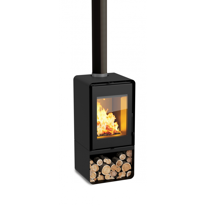 Houtkachel Domino met Houtopslag 7,5 kW