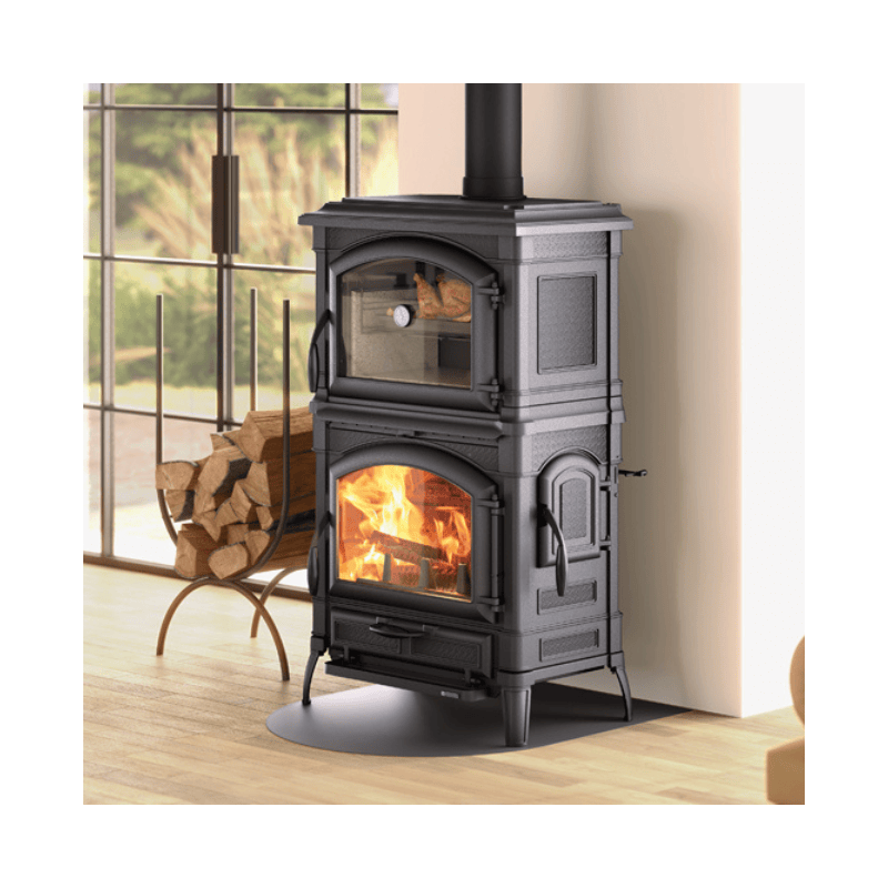 Houtkachel Isotta Forno EVO antraciet zwart 11 kW - Afbeelding 3