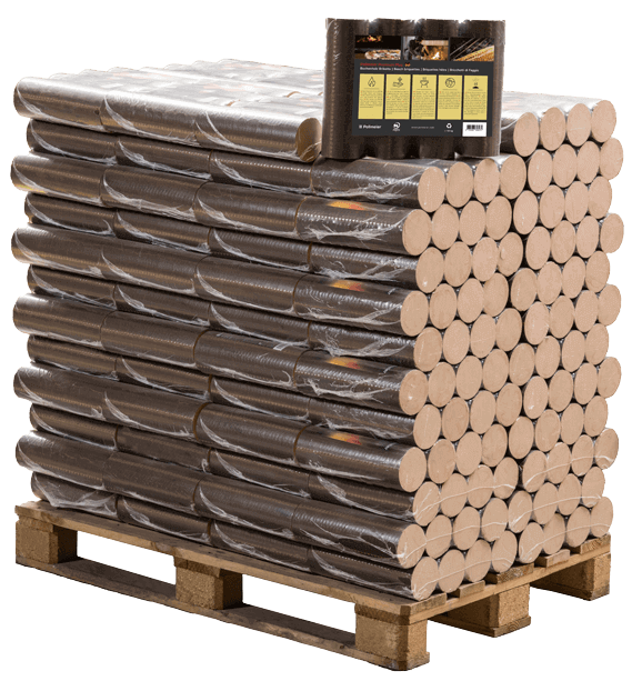 Ronde Beuk Briketten – 96 pakken – 960 kg – 30 cm lengte